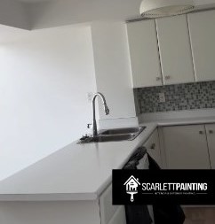 Fresh white loft kitchen